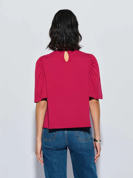 Vivienne Front Twist Top - Raspberry Jam