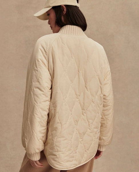 Serina Reversible Quilt Jacket - Sandshell