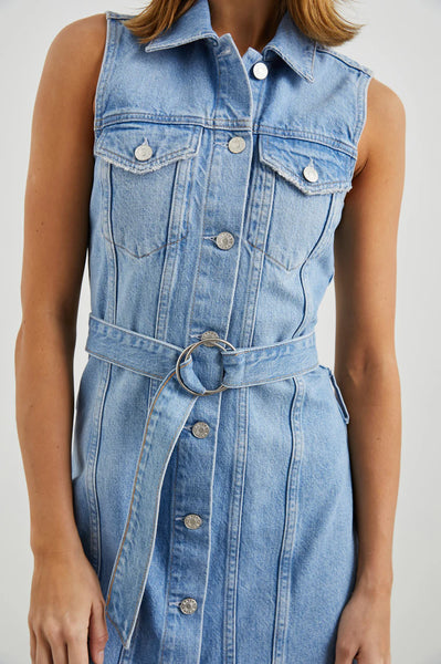 Wilshire Denim Dress - Blue Dream