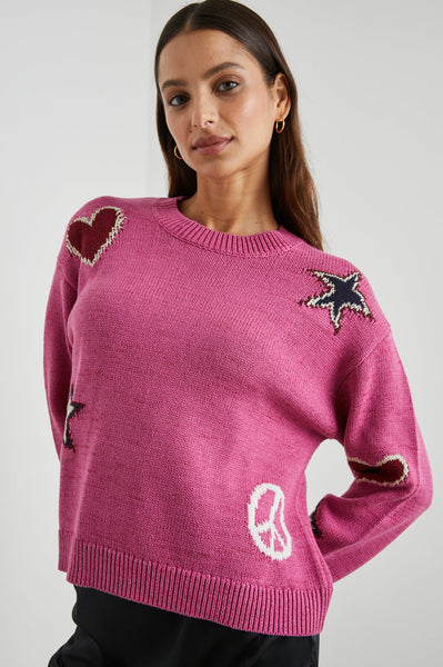 Zoey Sweater - Pink Multi