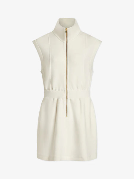 Rosannah Zip Dress - Egret