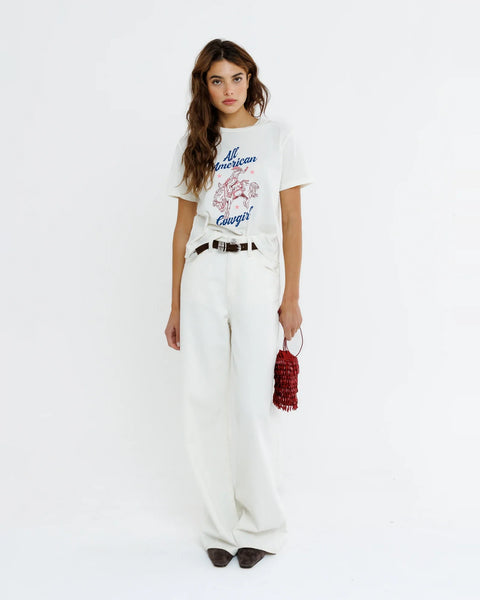 Everyday Tee - All American Cowgirl - Off White