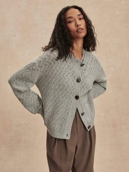 Hossler Knit Cardigan - Grey Melange