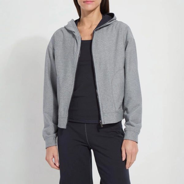 Jovie Reversible Hoodie - True Navy/Grey Melange