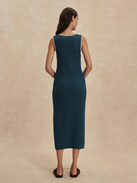 Mikel Knit Dress Heron Dress - Heron Blue