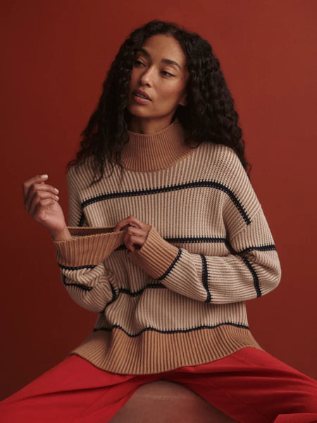 Holland Knit Sweater - Mid Tan