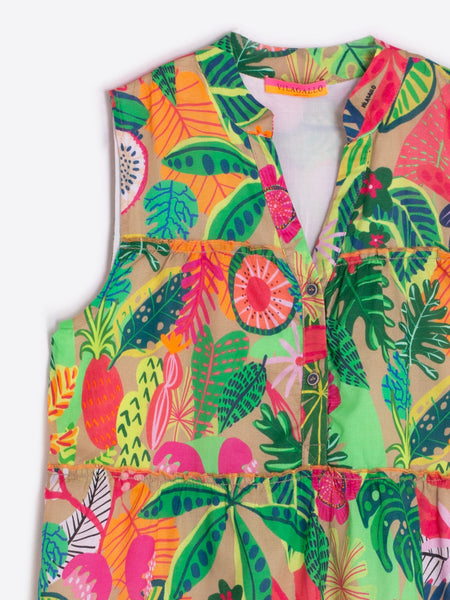 Isa Dress - Tropical Print