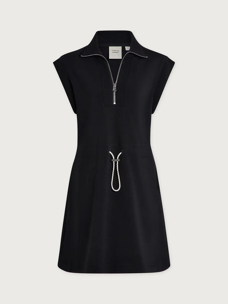 Avaya Half Zip Dress - Black