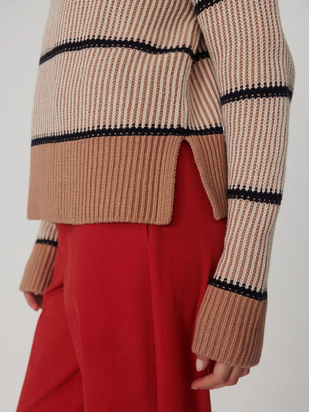 Holland Knit Sweater - Mid Tan