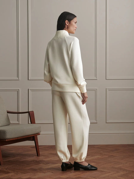 Macie Zip Hem Sweater - Pristine