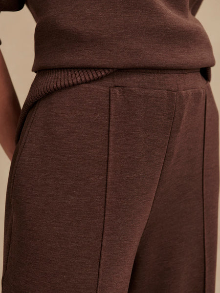 The Wide Leg Pant 30 - Coffee Bean Marl