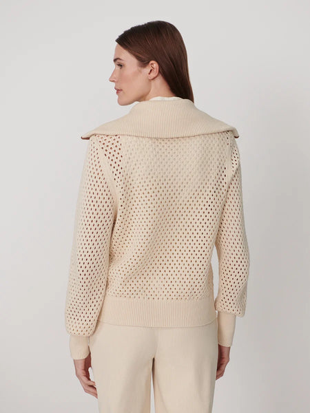 Paula Zip Through Knit Jacket - Birch