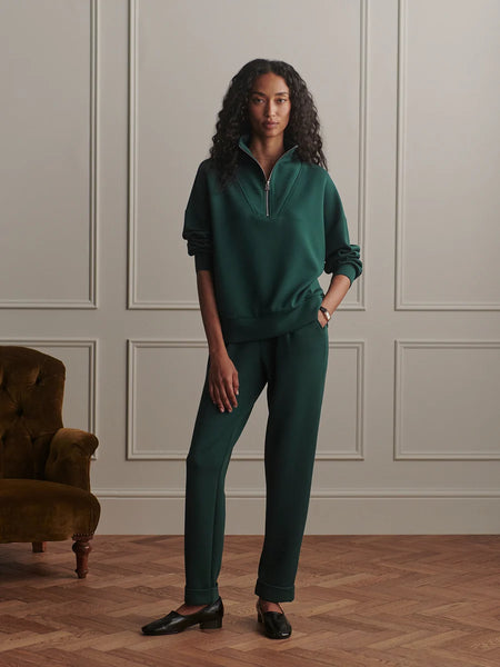 Hawley Half Zip Sweat - Ponderosa Pine