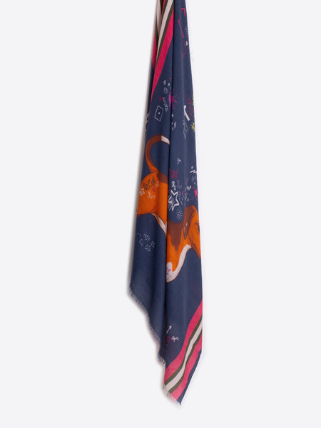Dachshund Lightweight Scarf -  Multi