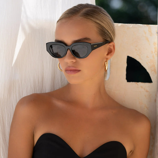 Frankie Cat Eye Sunglasses - Black