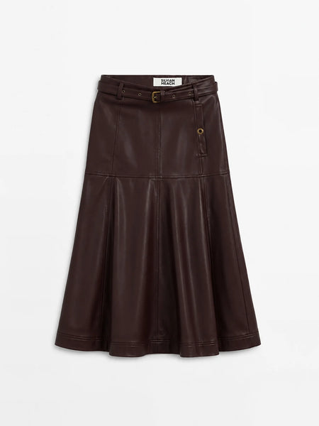 Longuette Skirt - Brown Huckleberry