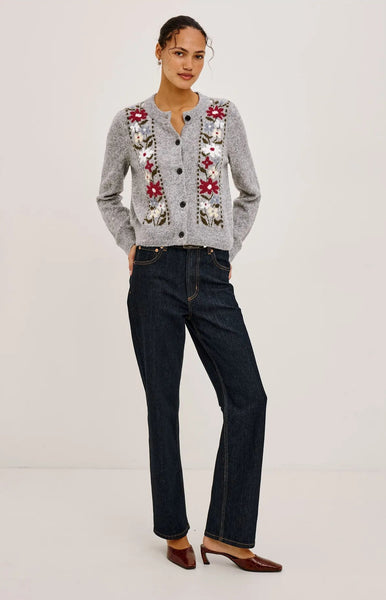 Millie Cardigan - Grey Flora