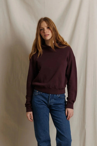 Heart Fleece Pullover Hoodie - Cherry Lacquer