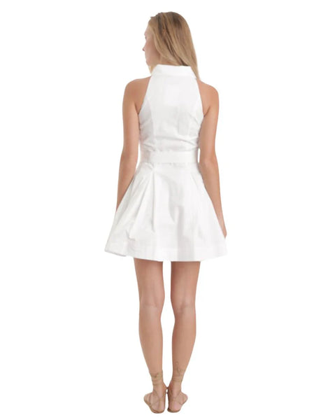 Kaia Solid Mini Dress - White