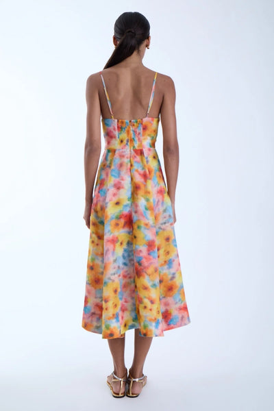 June Print Midi Dress - Blossom Mist