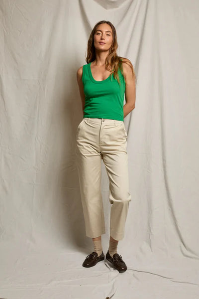 Khara Scoop Tank - Grass