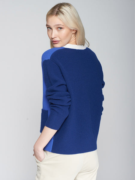 Theresa Cardigan - Blue & Navy