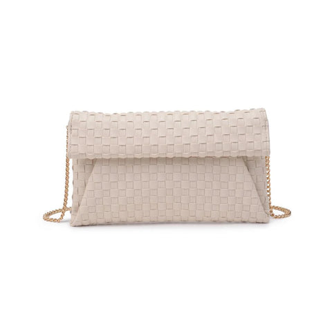 Priscilla Woven Clutch - Ivory