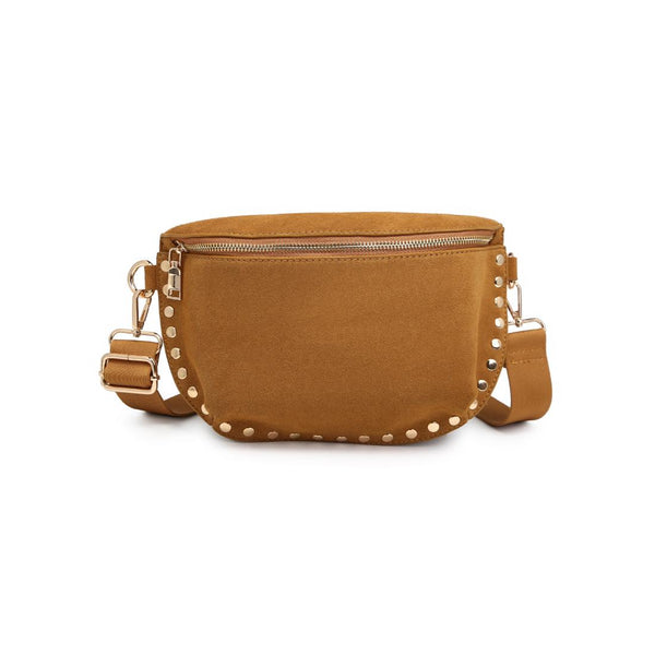 Gizelle Suede Belt Bag - Tan