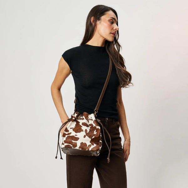 Patsy Crossbody - Brown Cow