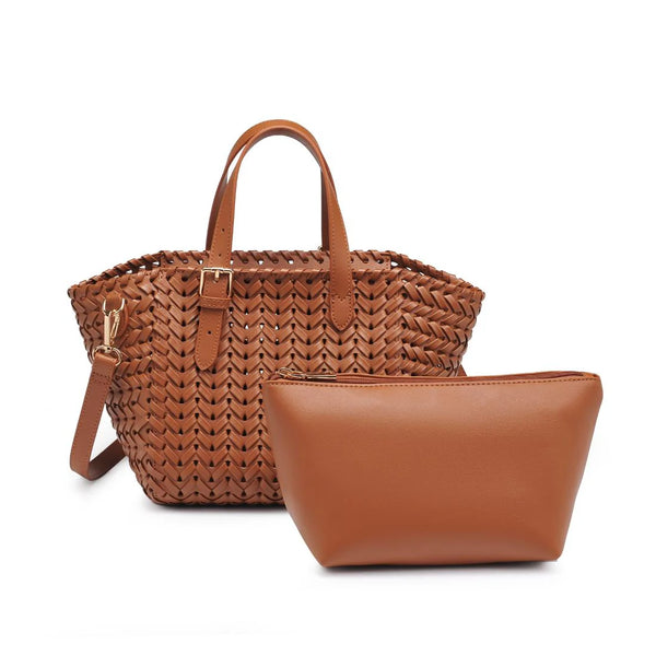 Estelle Crossbody Mini Tote - Café