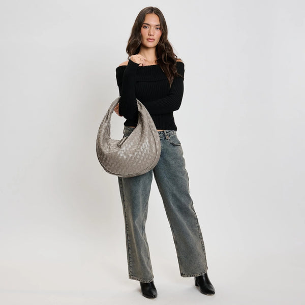 Cassandra Hobo Bag - Grey