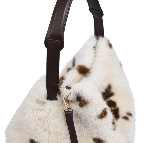 Lumi Hobo Bag - Brown/Cream