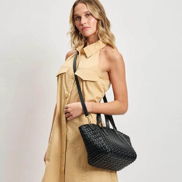 Estelle Crossbody Mini Tote - Black