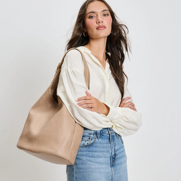 Jacqueline Hobo Bag - Natural