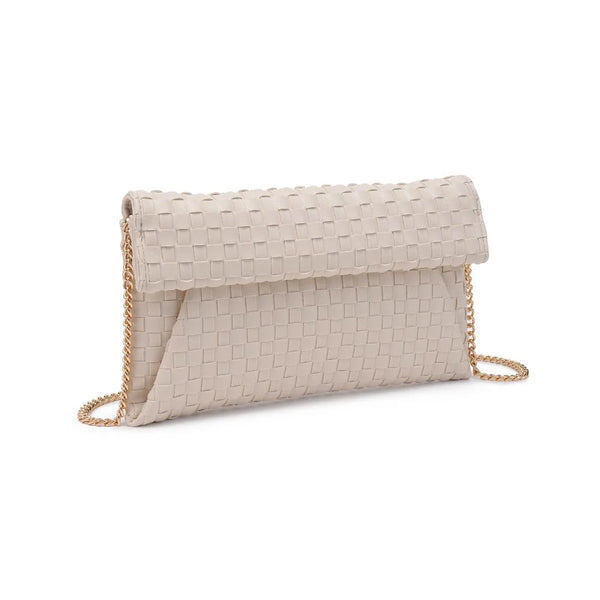 Priscilla Woven Clutch - Ivory