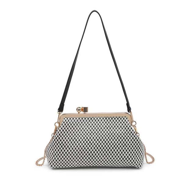 Bianca Clutch - Black/White