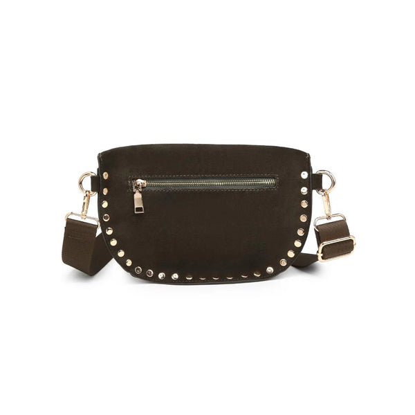 Gizelle Suede Belt Bag - Olive