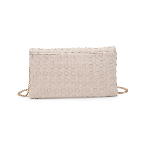 Priscilla Woven Clutch - Ivory