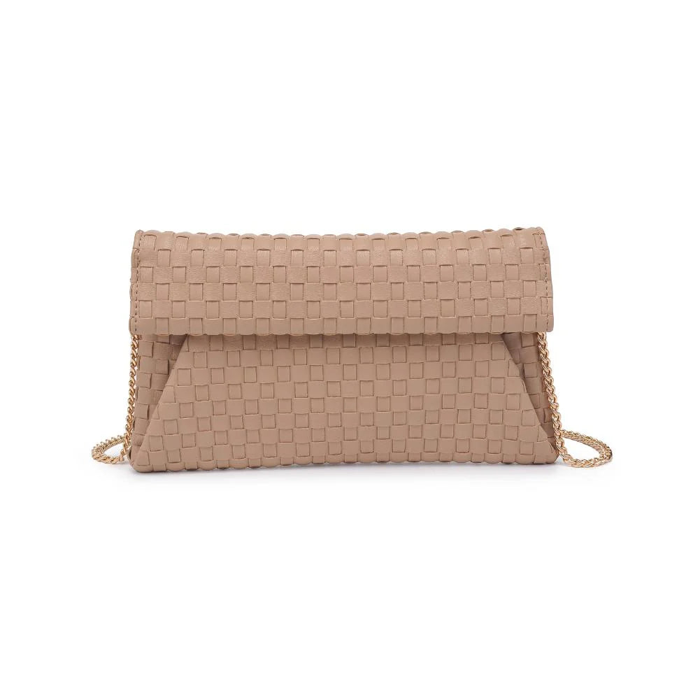 Priscilla Woven Clutch - Nude