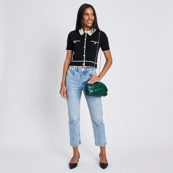Pauline Woven Crossbody - Forest