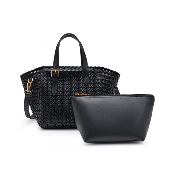 Estelle Crossbody Mini Tote - Black