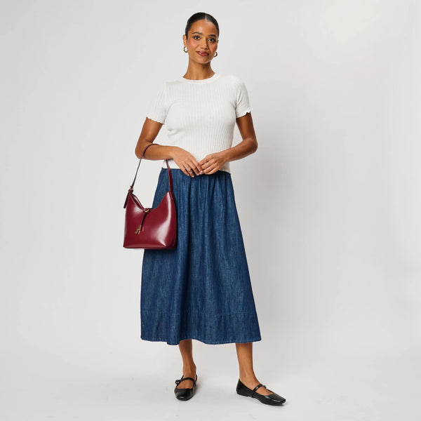 Blair Shoulder Bag - Burgundy