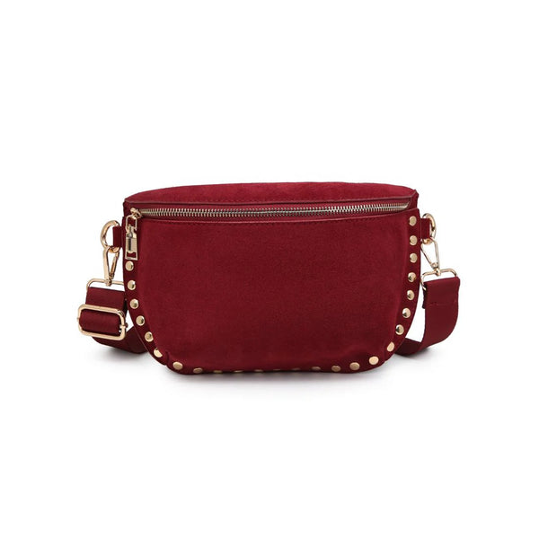 Gizelle Suede Belt Bag - Wine