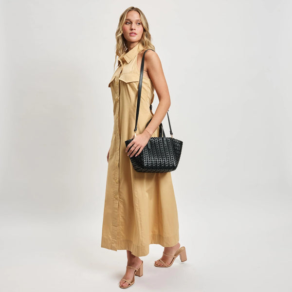 Estelle Crossbody Mini Tote - Black
