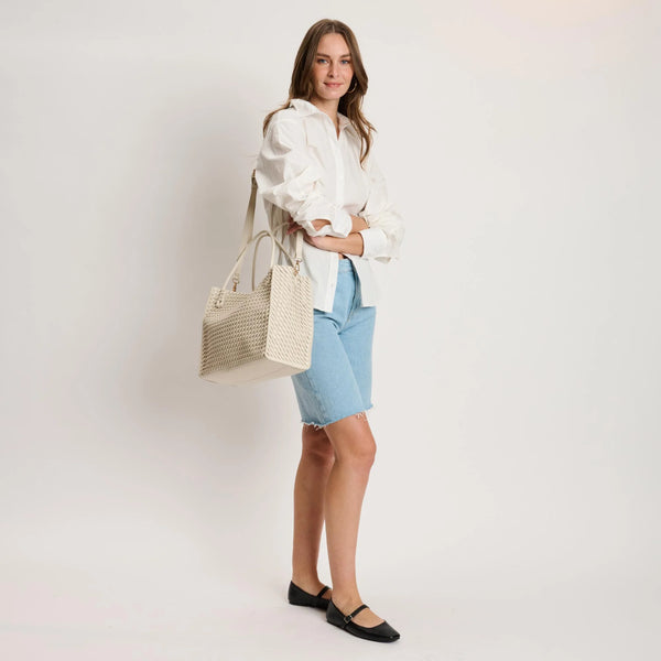 Jackie Tote - Cream