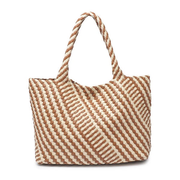 Solana Tote - Chocolate/Ivory