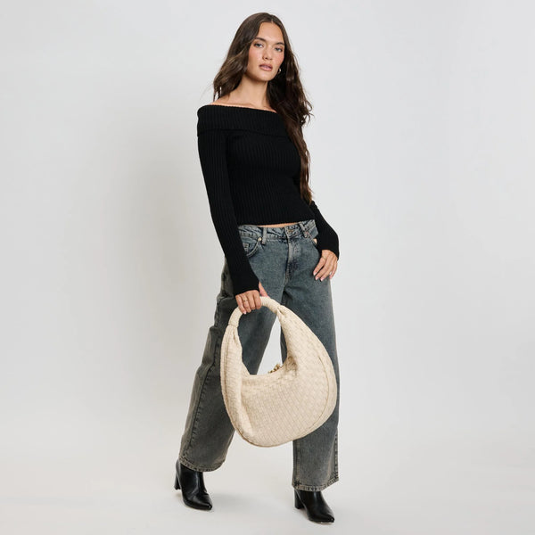 Cassandra Hobo Bag - Ivory