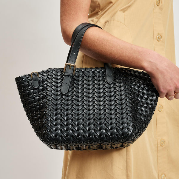 Estelle Crossbody Mini Tote - Black
