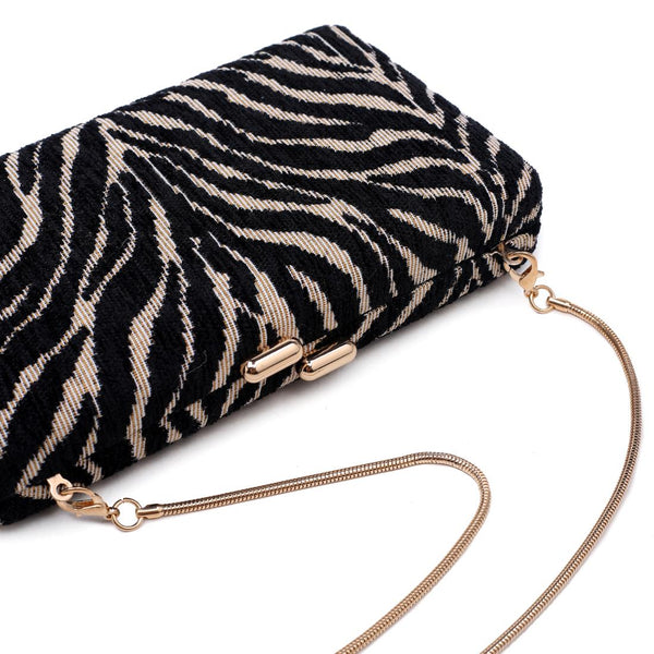 Sade Evening Bag - Zebra