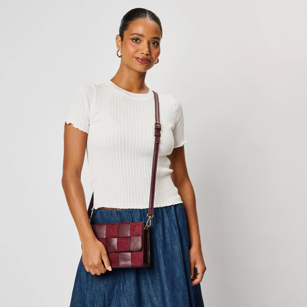 Tanya Crossbody - Burgundy